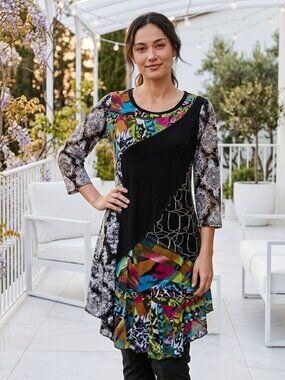 Paris Hues Eclectic Tunic Top